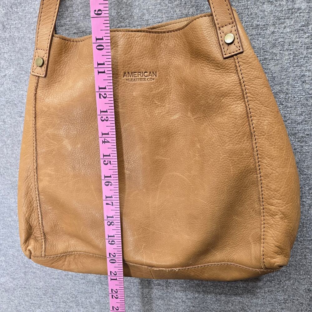 AMERICAN LEATHER CO CAFE LATTE LIBERTY SHOPPER BAG, NWT - Picture 7 of 8